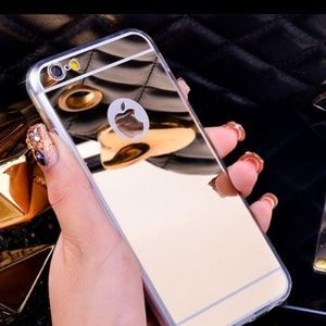 iPhone X Reflective Shiny Gold Phone Case